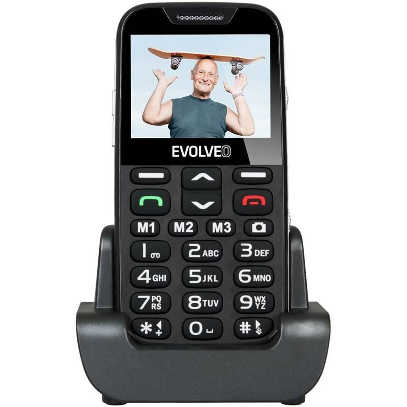 Mobilní telefon Evolveo EVOLVEO EasyPhone XD pro seniory černý, Mobilní, telefon, Evolveo, EVOLVEO, EasyPhone, XD, pro, seniory, černý