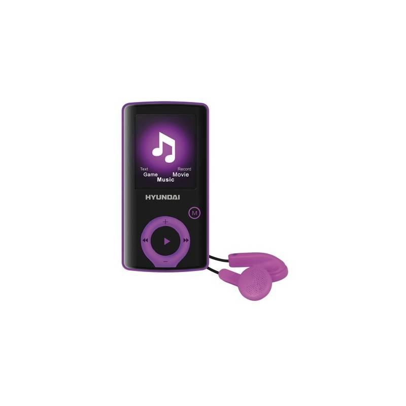 MP3 přehrávač Hyundai MPC 883 GB16 FM P černý fialový, MP3, přehrávač, Hyundai, MPC, 883, GB16, FM, P, černý, fialový