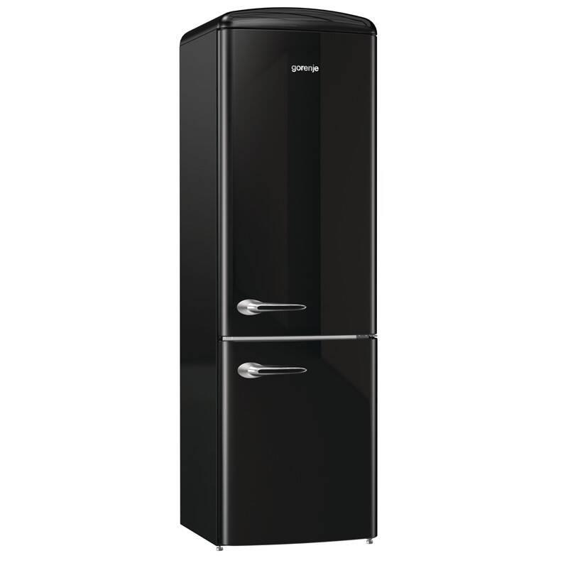 Chladnička s mrazničkou Gorenje Retro ORK193BK