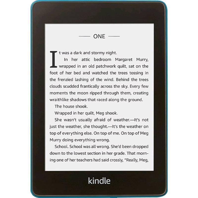Čtečka e-knih Amazon Kindle Paperwhite 4 2018 s reklamou modrá