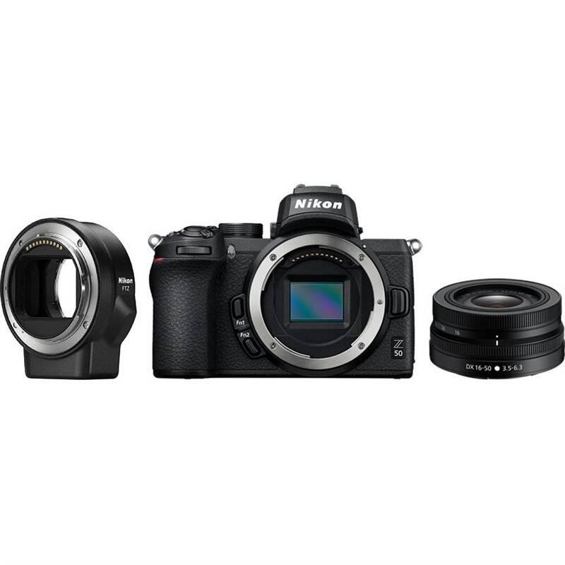 Digitální fotoaparát Nikon Z50 16-50 VR adaptér bajonetu FTZ černý