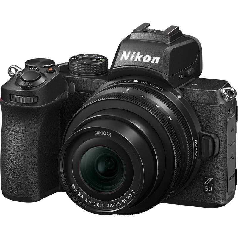 Digitální fotoaparát Nikon Z50 16-50 VR černý, Digitální, fotoaparát, Nikon, Z50, 16-50, VR, černý