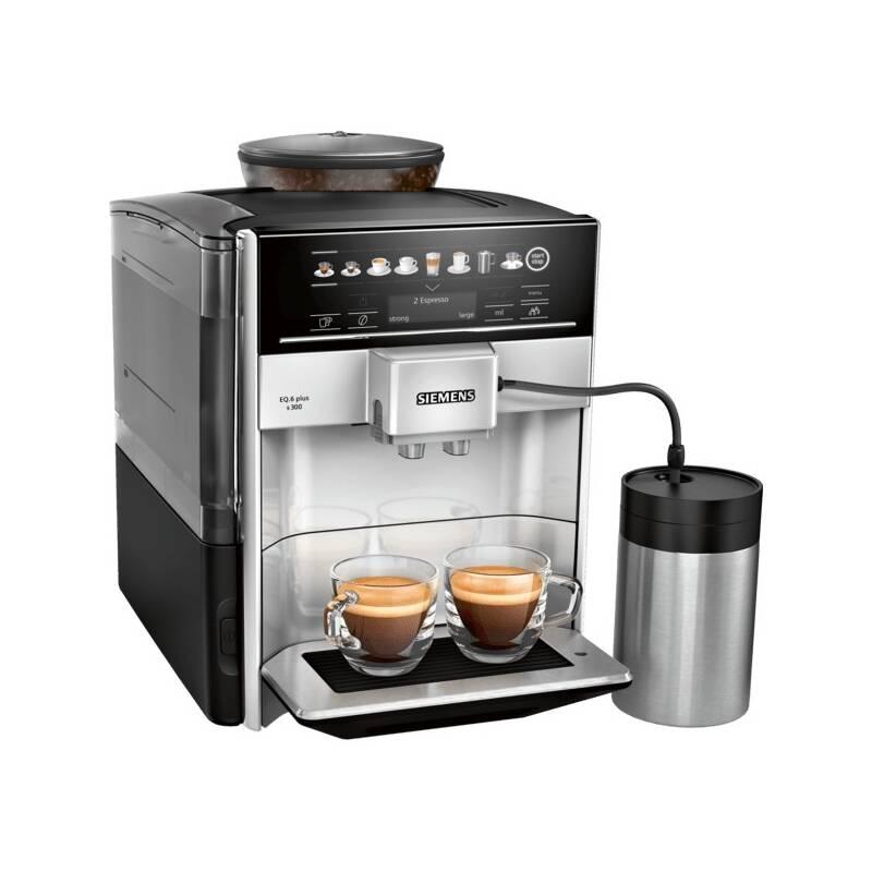 Espresso Siemens EQ.6 plus TE653M11RW stříbrné