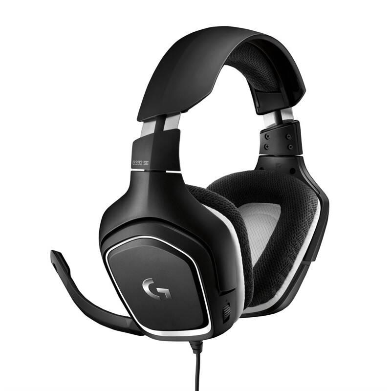 Headset Logitech Gaming G332 SE černý bílý, Headset, Logitech, Gaming, G332, SE, černý, bílý