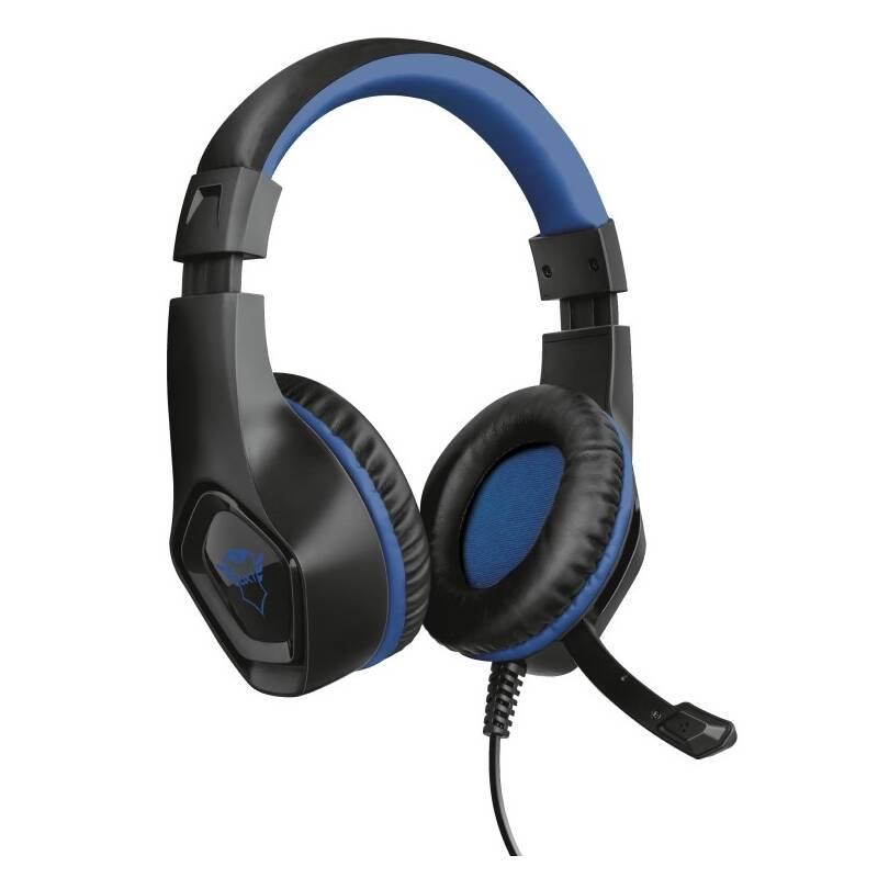 Headset Trust GXT 404B Rana pro PS4 černý modrý