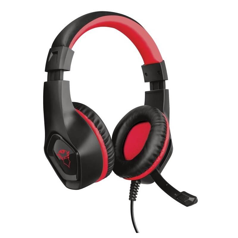 Headset Trust GXT 404R Rana pro Nintendo Switch černý červený