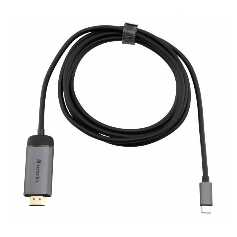 Kabel Verbatim USB-C HDMI 4K, 1,5m černý, Kabel, Verbatim, USB-C, HDMI, 4K, 1,5m, černý