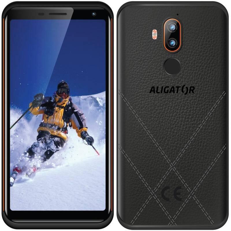 Mobilní telefon Aligator RX800 eXtremo černý oranžový
