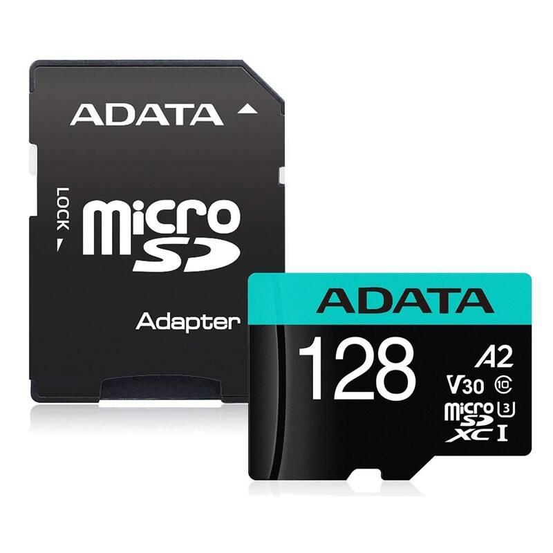 Paměťová karta ADATA Premier Pro MicroSDXC 128GB adaptér