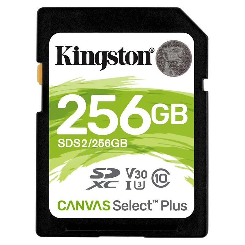 Paměťová karta Kingston Canvas Select Plus SDXC 256GB UHS-I U1, Paměťová, karta, Kingston, Canvas, Select, Plus, SDXC, 256GB, UHS-I, U1