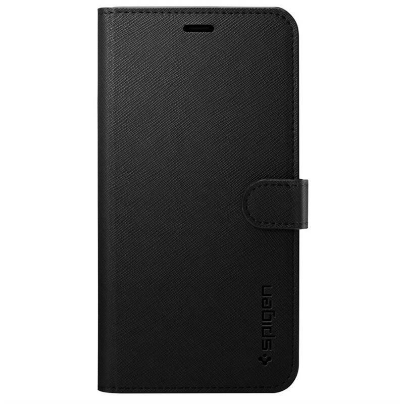 Pouzdro na mobil flipové Spigen Wallet S pro Apple iPhone 11 černé