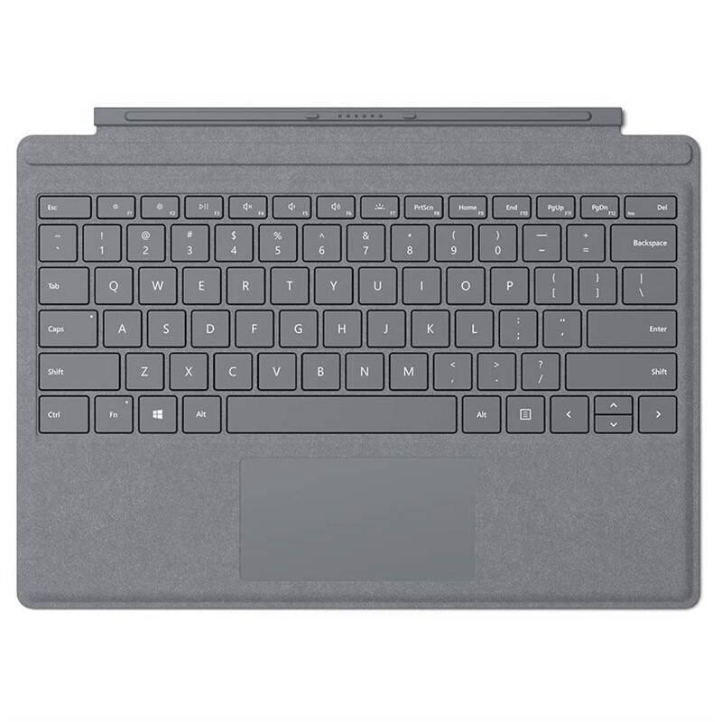 Pouzdro na tablet Microsoft Surface Go Type Cover, US layout stříbrné