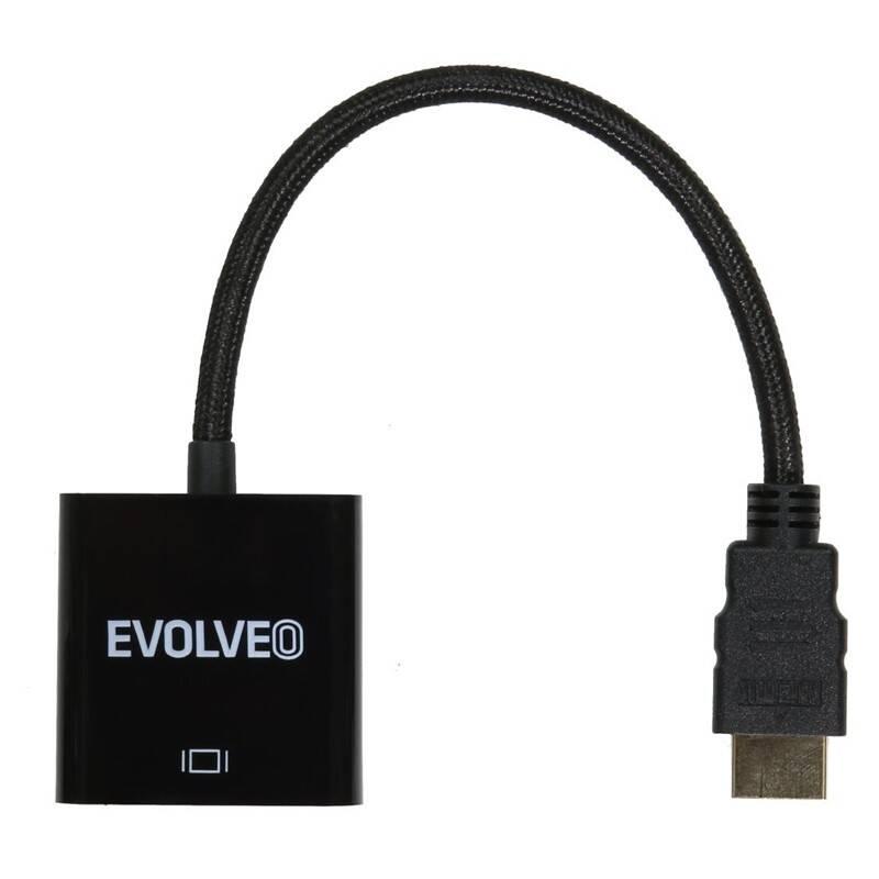 Redukce Evolveo HDMI VGA černá, Redukce, Evolveo, HDMI, VGA, černá
