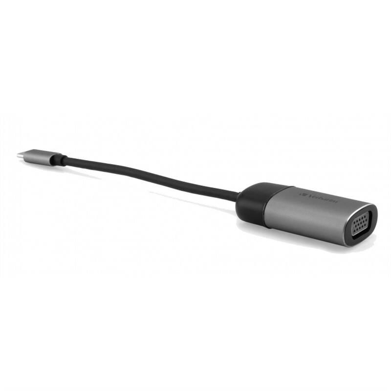 Redukce Verbatim USB-C VGA šedá