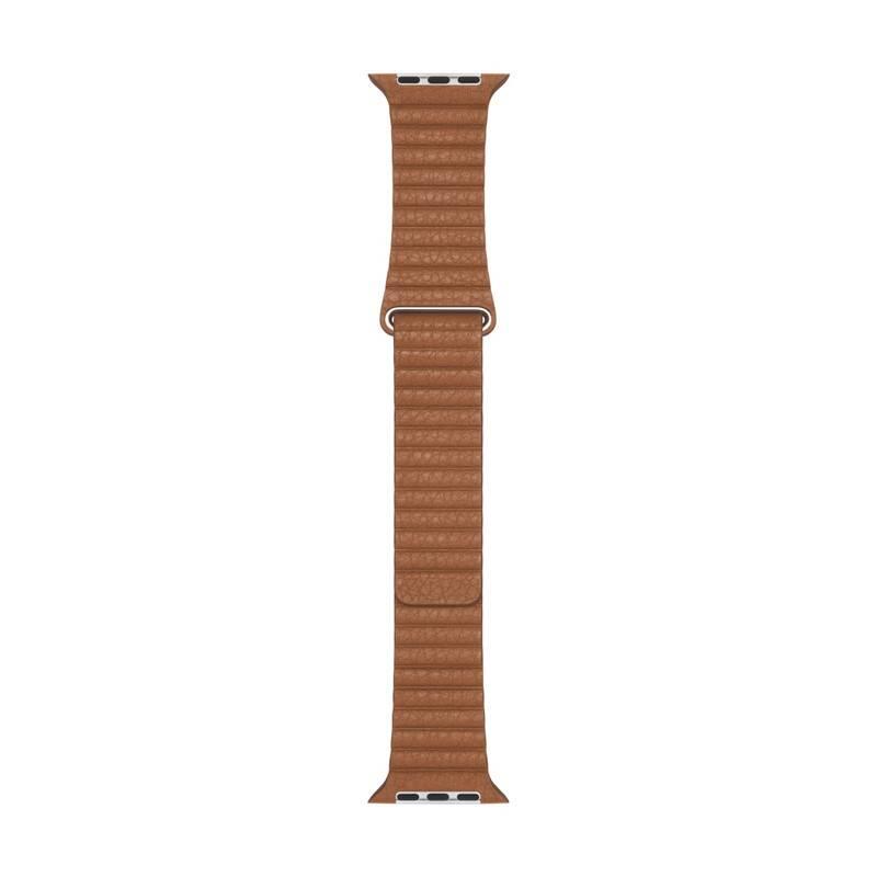 Řemínek Apple 44mm Saddle Brown Leather Loop - Large