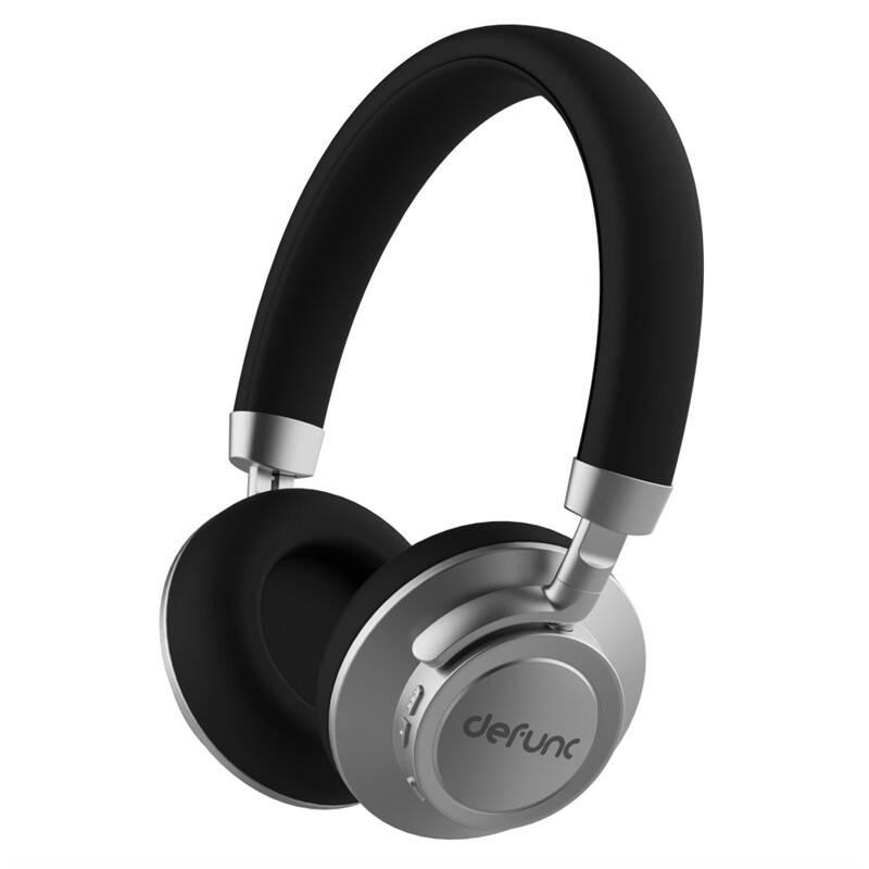 Sluchátka Defunc BT Headphone PLUS černá stříbrná