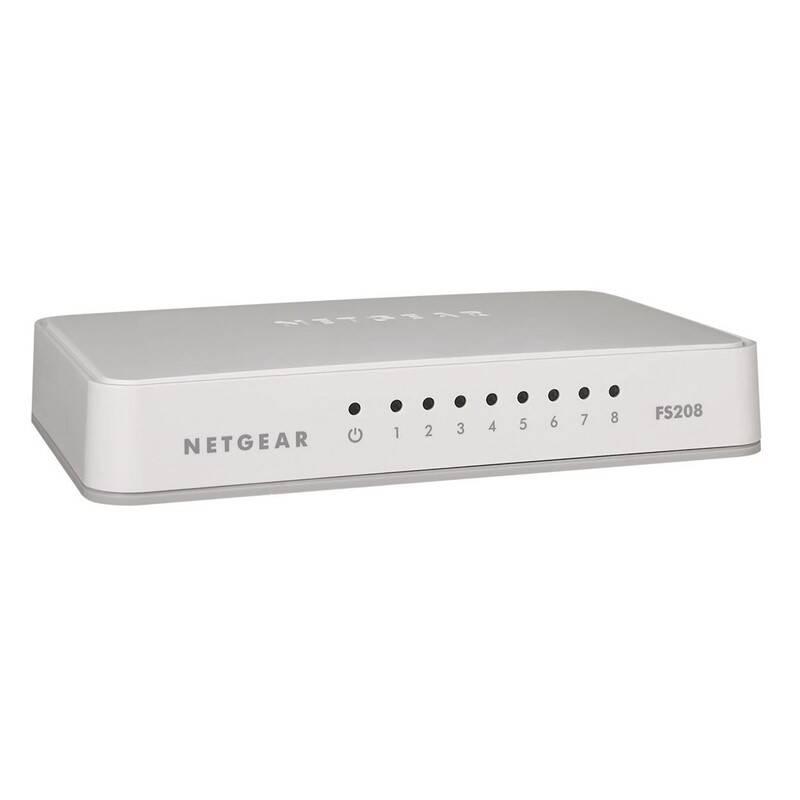 Switch NETGEAR FS208 bílá