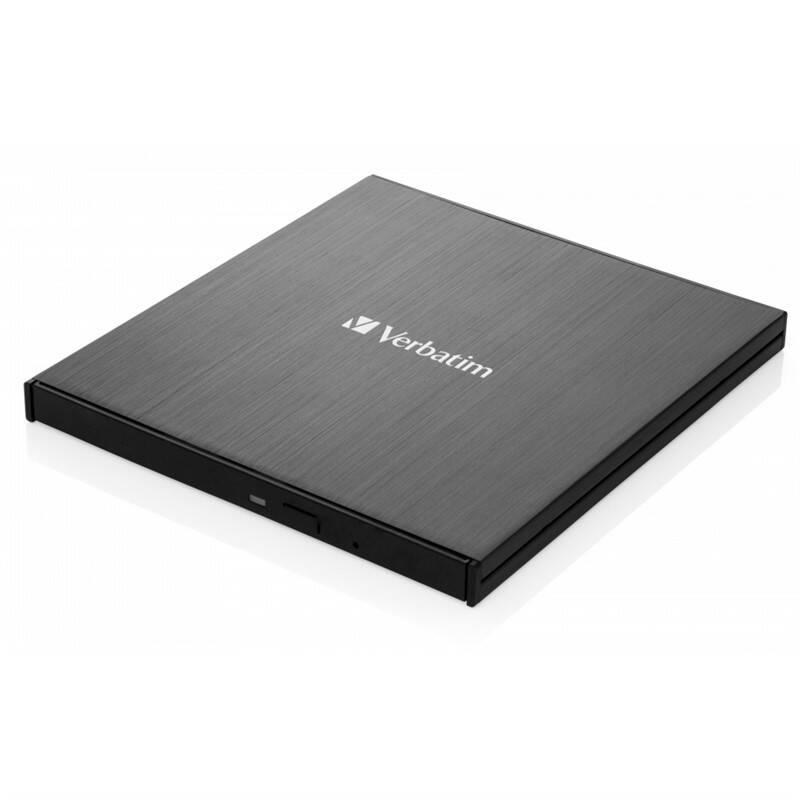 Externí Blu-ray vypalovačka Verbatim Slimline Ultra HD 4K USB-C černá, Externí, Blu-ray, vypalovačka, Verbatim, Slimline, Ultra, HD, 4K, USB-C, černá