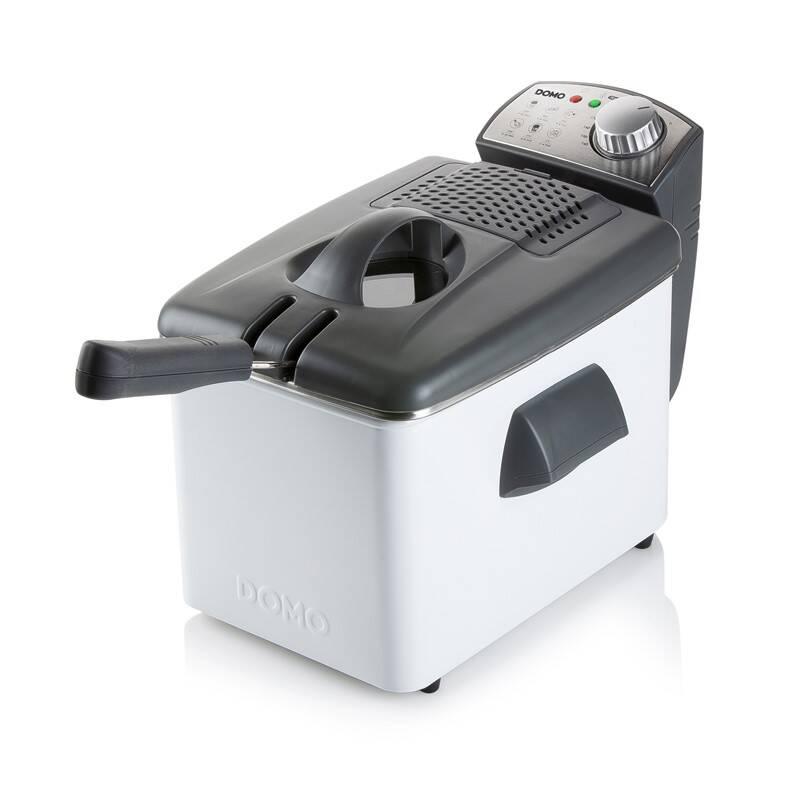 Fritéza Domo DO519FR bílá nerez