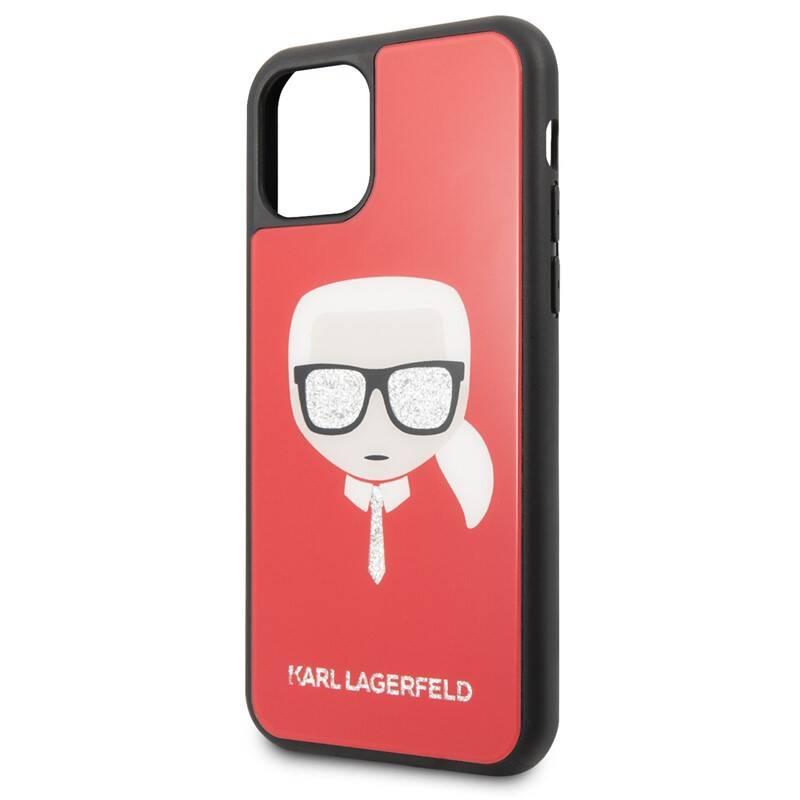 Kryt na mobil Karl Lagerfeld Dle Layers Glitter pro Apple iPhone 11 Pro červený