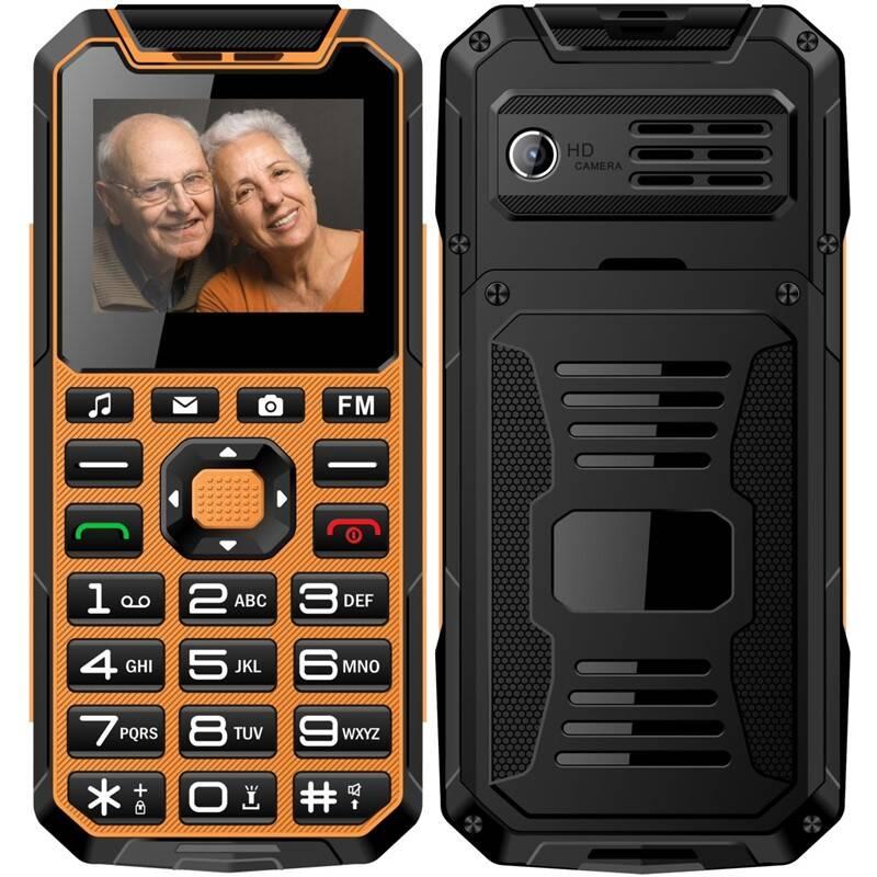 Mobilní telefon CUBE 1 S400 Senior Dual SIM oranžový