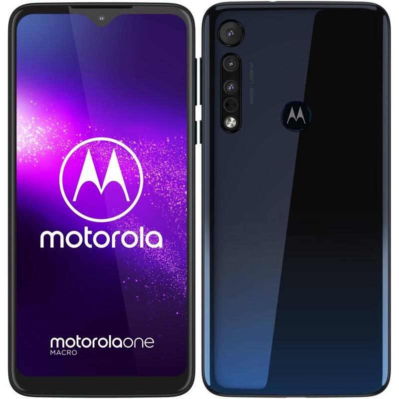 Mobilní telefon Motorola One Macro modrý