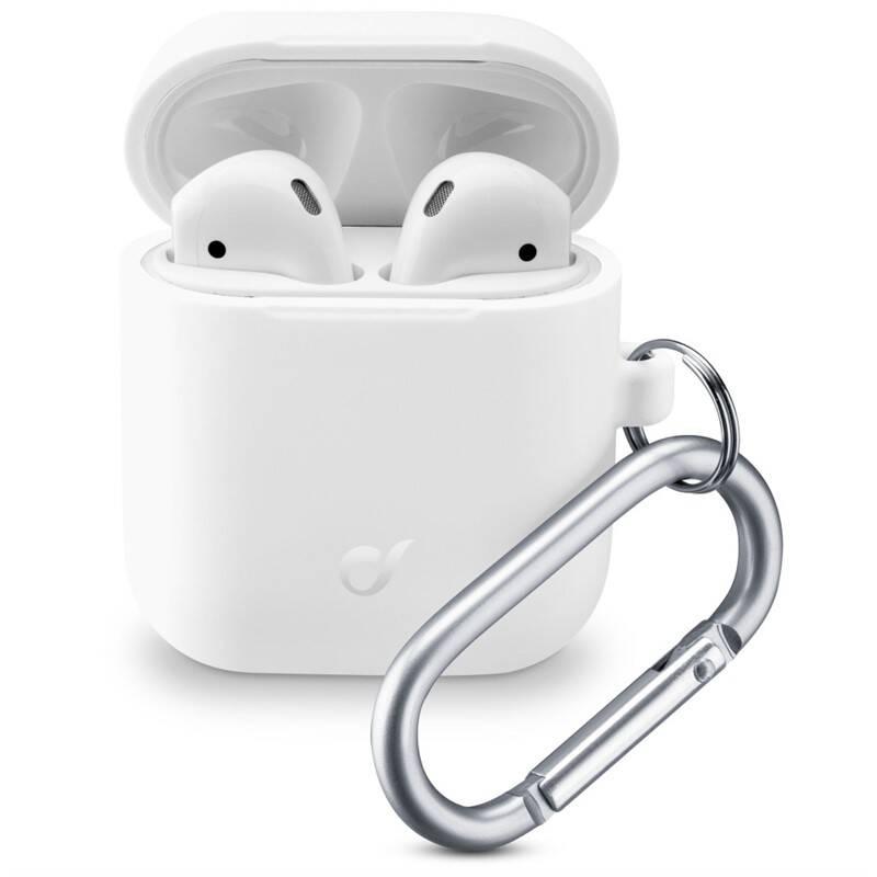 Pouzdro CellularLine Bounce pro Apple AirPods bílé