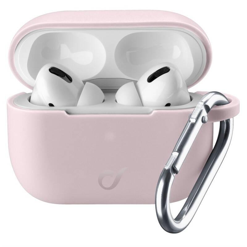 Pouzdro CellularLine Bounce pro Apple AirPods Pro růžové