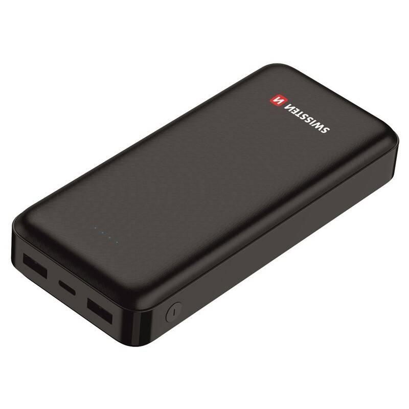 Powerbank Swissten Worx 20000mAh, USB-C černá
