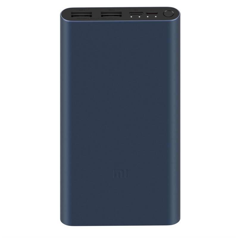 Powerbank Xiaomi Mi 3 18W Fast Charge 10 000 mAh, USB-C černá
