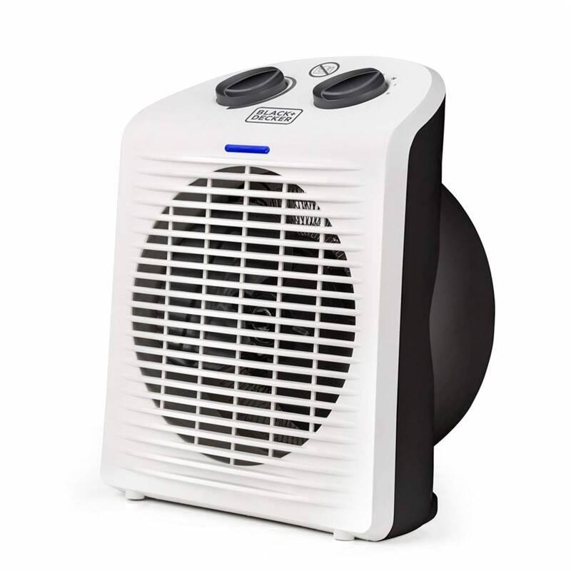 Teplovzdušný ventilátor Black Decker BXSH2000E bílý