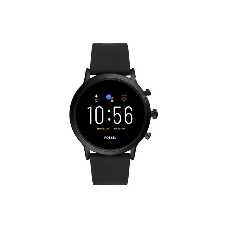 Chytré hodinky Fossil FTW4025 HR - Black silicone