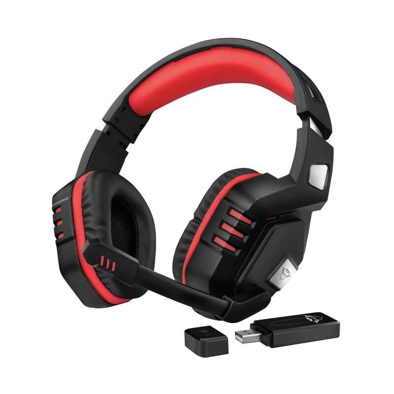 Headset Trust GXT390 Juga černý červený