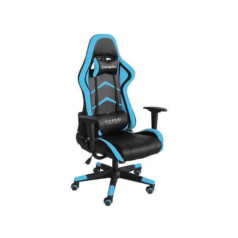 Herní židle Marvo CH-106 černá modrá