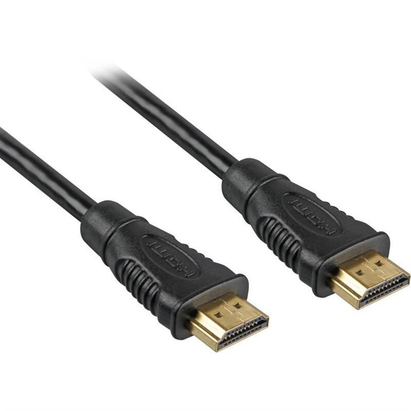 Kabel PremiumCord HDMI, pozlacený, High speed, s ethernetem, 2m černý