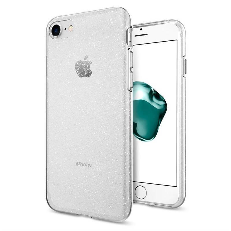 Kryt na mobil Spigen Liquid Crystal Glitter pro Apple iPhone 8 7 průhledný