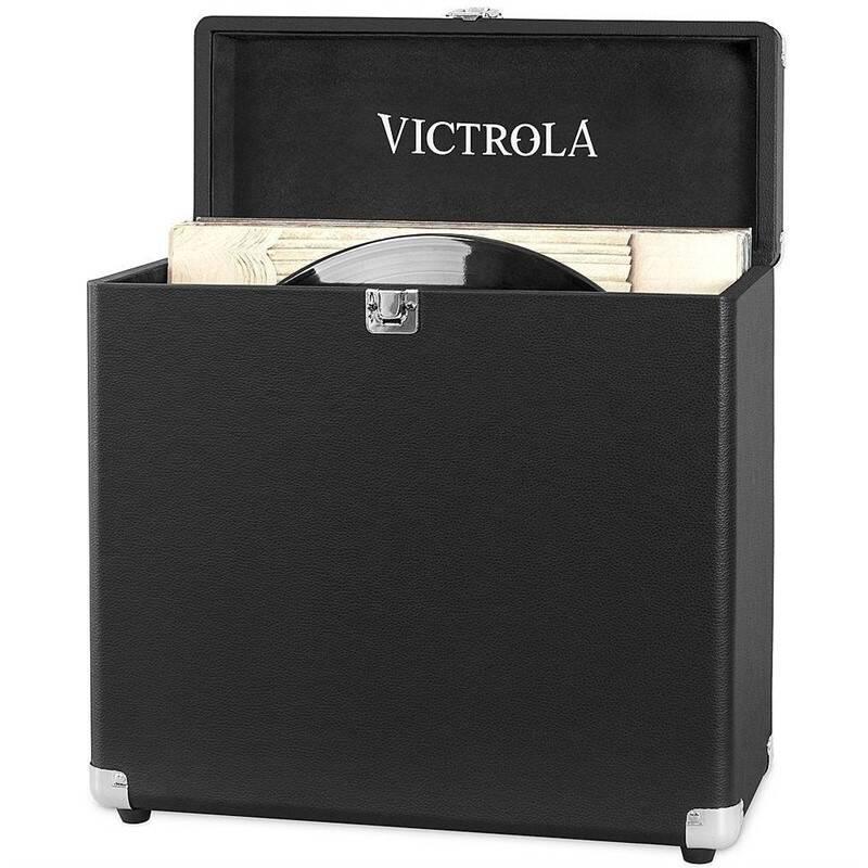 Kufřík Victrola na vinylové desky černý