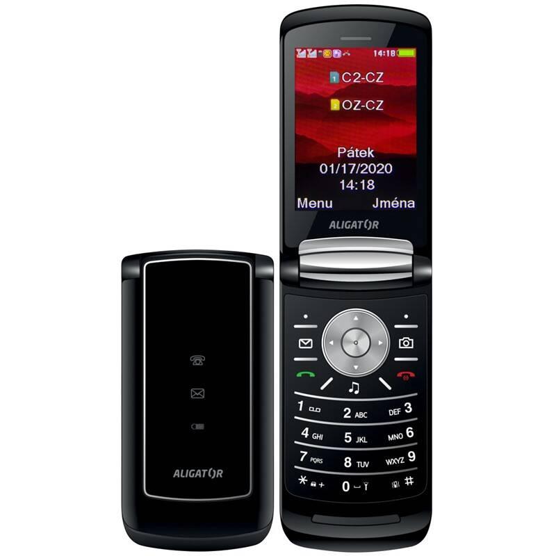 Mobilní telefon Aligator DV800 Dual SIM černý