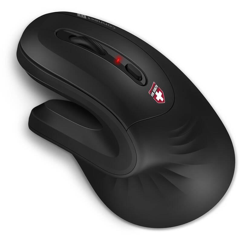 Myš Connect IT vertikální, ergonomická černá