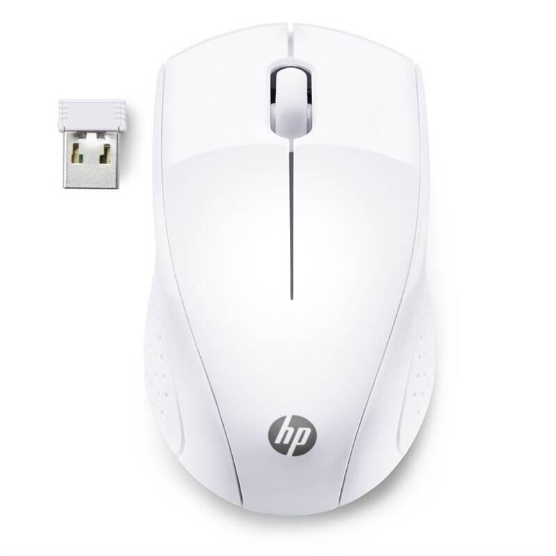 Myš HP 220 bílá, Myš, HP, 220, bílá