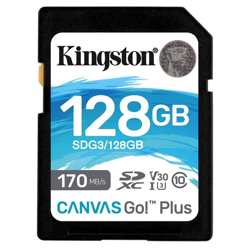 Paměťová karta Kingston Canvas Go! Plus SDXC 128GB UHS-I U3