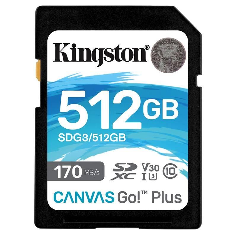 Paměťová karta Kingston Canvas Go! Plus SDXC 512GB UHS-I U3