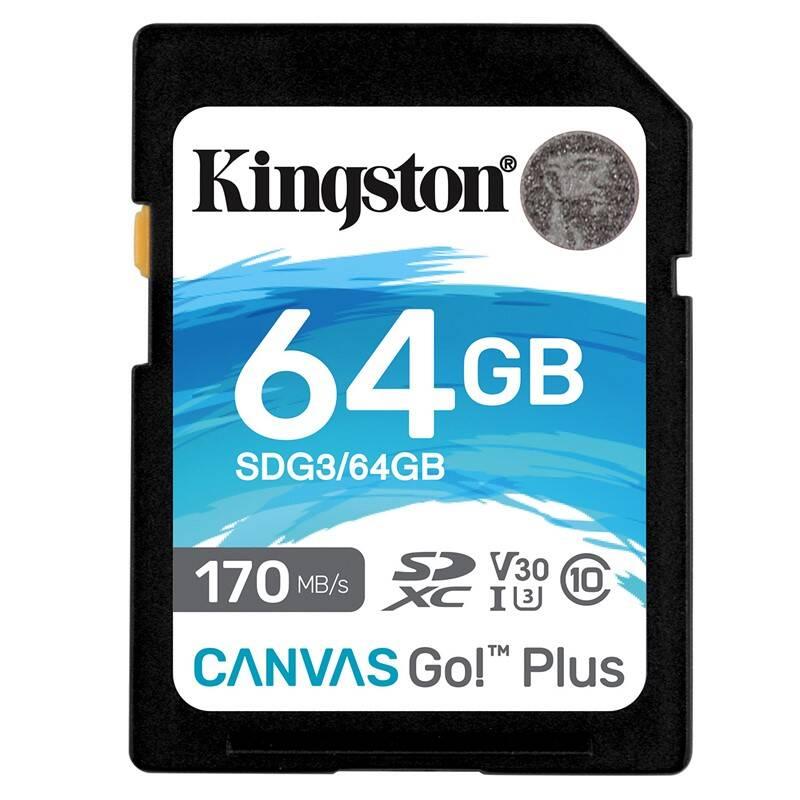 Paměťová karta Kingston Canvas Go! Plus SDXC 64GB UHS-I U3