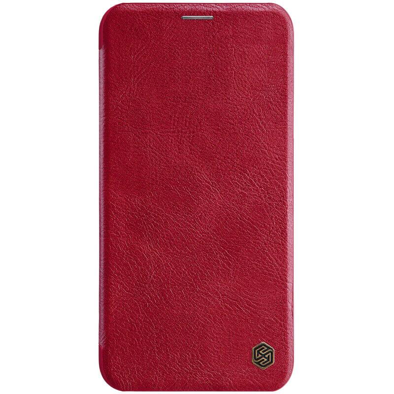 Pouzdro na mobil flipové Nillkin Qin Book pro Apple iPhone 11 Pro červené