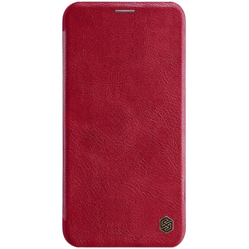 Pouzdro na mobil flipové Nillkin Qin Book pro Apple iPhone 11 Pro Max červené