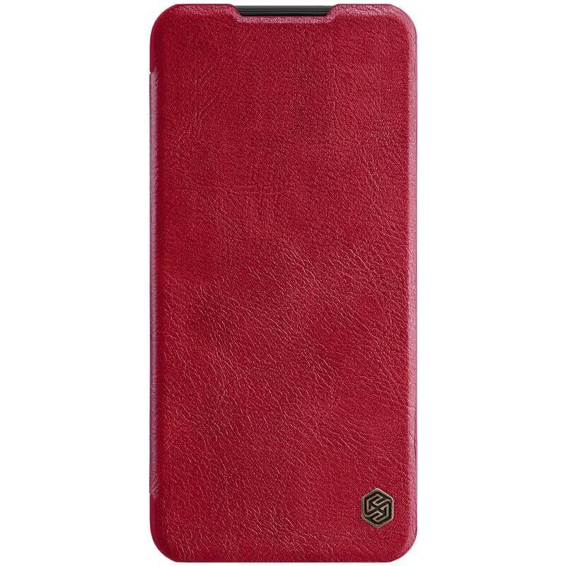 Pouzdro na mobil flipové Nillkin Qin Book pro Xiaomi Redmi Note 8T červené