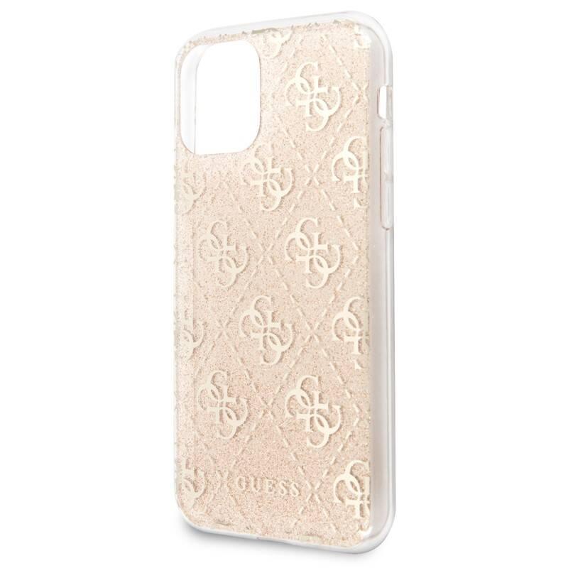 Kryt na mobil Guess 4G Glitter pro iPhone 11 Pro Max zlatý