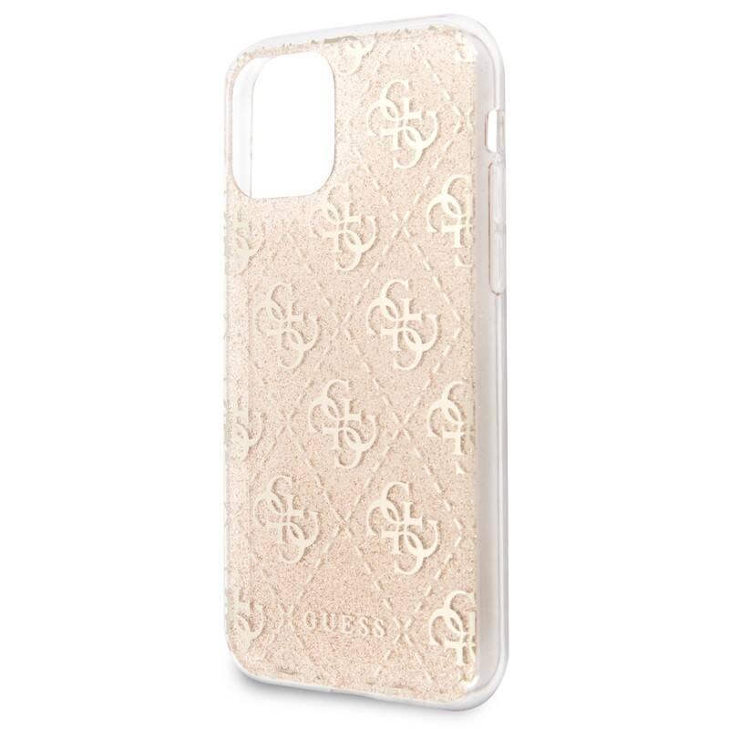 Kryt na mobil Guess 4G Glitter pro iPhone 11 Pro zlatý