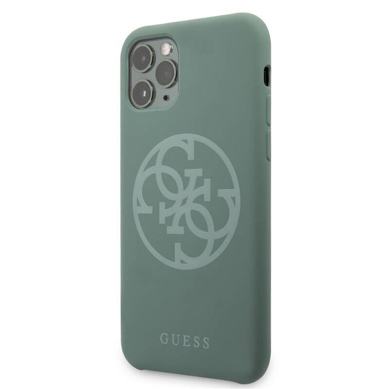 Kryt na mobil Guess 4G Silicone Tone pro iPhone 11 Pro Max zelený