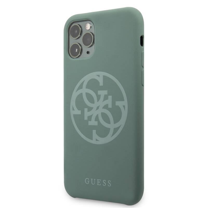 Kryt na mobil Guess 4G Silicone Tone pro iPhone 11 Pro zelený
